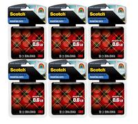 Scotch(R) Restickable Mounting Dots, Clear Circles, Pack of 18 (6)