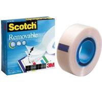 Scotch Removable Magic Tape 1 Roll 19 mm x 32.9 m - Repositionable Tape for Docu