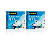 Scotch Removable Magic Tape 1 Roll 19 mm x 32.9 m - Repositionable Tape for Document
