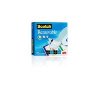 Scotch Removable Magic Tape 1 Roll 19 mm x 32.9 m - Repositionable Tape for Document Repair, Labelling & Sealing