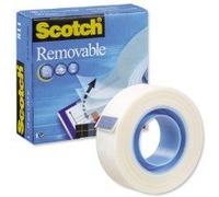 Scotch Removable Magic Tape, 19mm x 33m- (125633)