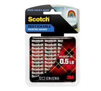 Scotch Restickable Tabs, 12.7mm x 12.7mm (R103) - 1 pack, 72 tabs per pack