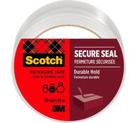 Scotch Secure Seal Packaging Tape Transparent 50 mm x 50 m 1 Roll/Pack - Ideal for Packing Boxes and Parcels