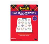 Scotch® Self-Sealing Laminating Pouches LS854-10G, Gloss Finish, Letter Size (Pack of 10)