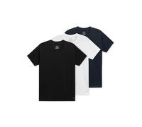 Scotch & Soda 3pk Mens Ultra Soft Crew Neck Tee Underwear Blk/blu/wht size L | Basic T-Shirts Outlet | Men L
