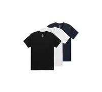 Scotch & Soda 3pk Mens Ultra Soft V-neck Tee Underwear Black/blue/white size S | Basic T-Shirts Outlet | Men | Black S