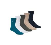 Scotch & Soda 5pk Mens 1/2 Terry Cotton Blend Gift Set Box Medium Green size OS | Socks Outlet | Men | Green OS