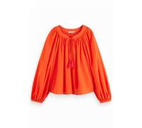 Scotch & Soda Balloon Sleeve Top Candy Red size 34 | Blouses Outlet | Women | Red 34