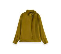 Scotch & Soda Bow Neck Top Olive size 40 | Blouses Outlet | Women | Green 40