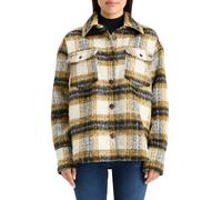Scotch & Soda Brushed Check Wool Mix Shirt Jacket Olive Check size L | Overshirts Outlet | Women | Green L