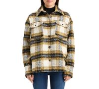 Scotch & Soda Brushed Check Wool Mix Shirt Jacket Olive Check size S | Jackets Outlet | Women | Green S