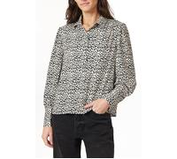 Scotch & Soda Button Up With Gathers Abstract Dots size XS | Button-Down Shirts Outlet | Women | White XS