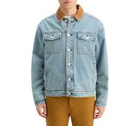 Scotch & Soda Cord Collar Indigo Teddy Jacket Washed Indigo size S | Denim Jackets Outlet | Men | Blue S