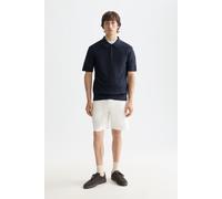 Scotch & Soda Core - Fave - Cotton-linen Twill Bermuda Short Off White size W28 | Shorts Outlet | Men | White W28