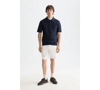 Scotch & Soda Core - Fave - Cotton-linen Twill Bermuda Short Off White size W33 | Shorts Outlet | Men | White W33