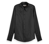 Scotch & Soda Core Satin Shirt, Black 001, 14