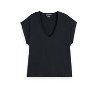 Scotch & Soda Core Slub V-Neck T-Shirt Black