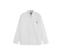 Scotch & Soda Core - The Free Spirit Peace Bird Poplin Shirt White size S | Formal Shirts Outlet | Men | White S