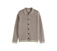Scotch & Soda Crochet Long-sleeved Shirt Highway Grey size M | Cardigans Outlet | Men | Gray M