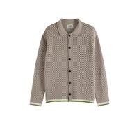Scotch & Soda Crochet Long-sleeved Shirt Highway Grey size S | Cardigans Outlet | Men | Gray S