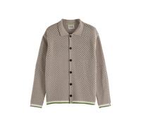 Scotch & Soda Crochet Long-sleeved Shirt Highway Grey size XXL | Cardigans Outlet | Men | Gray XXL