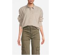 Scotch & Soda Cropped Boyfriend Shirt Harvest Gold Stripe size XL | Button-Down Shirts Outlet | Women | Brown XL