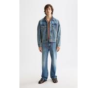 Scotch & Soda Denim Trucker Jacket With Contrast Check Panelling Great Out size M | Denim Jackets Outlet | Men | White M