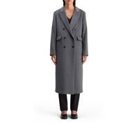 Scotch & Soda Double Breasted Tailored Wool Blend Coat Charcoal Melange size XS | Double Breasted Coats Outlet | Women | Black XS