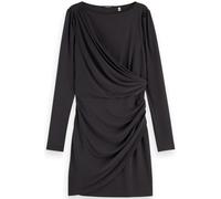 Scotch & Soda Draped Long Sleeve Dress Evening Black size XS | Midi Dresses Outlet | Women | Black XS