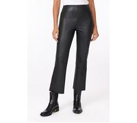 Scotch & Soda Faux Leather Crop Flare Black size L | Leather Pants Outlet | Women | Black L