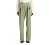 Scotch & Soda Faye Satin High Rise Relaxed Tapered Leg Washed Sage size S/30 | Straight Pants Outlet | Women | Green S/30