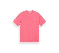 Scotch & Soda Garment Dye Logo Crew T-shirt Tropical Pink size S | Basic T-Shirts Outlet | Men | Pink S