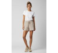 Scotch & Soda High Rise Lurex Stripe Printed Shorts Desert Sand Stripe Wit size M | Shorts Outlet | Women | Brown M
