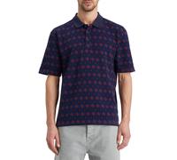 Scotch & Soda Jacquard Polo Ink Blue Jacquard size S | Poloshirts Outlet | Men | Blue S