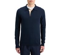 Scotch & Soda Knitted Polo Long Sleeve Night size M | Poloshirts Outlet | Men | Black M