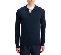 Scotch & Soda Knitted Polo Long Sleeve Night size S | Poloshirts Outlet | Men | Black S