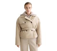 Scotch & Soda Lightweight Padded Poplin Trench Coat Beige S Woman