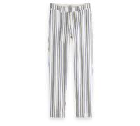 Scotch & Soda Lowry - Mid-rise Slim Striped Trousers Blue Pink Stripes size W29L30 | Formal Pants Outlet | Women | Blue W29L30