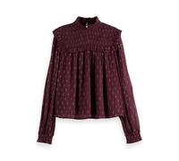 Scotch & Soda Lurex Smock Top Dark Grape size 34 | Blouses Outlet | Women | Purple 34