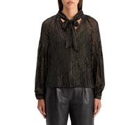 Scotch & Soda Lurex Top With Bow Neck Evening Black size 34 | Blouses Outlet | Women | White 34