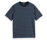 Scotch & Soda Men's Regular Fit Mini All Over Print T-Shirt, Night Geo Flower 7452, L