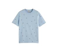 Scotch And Soda T-shirt Print Light Light blue Blue size M