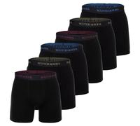 Scotch&Soda Mens Boxer Shorts 6-Pack Solid Cotton Stretch