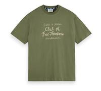 Scotch & Soda Men's Chest Artwork T-Shirt, Green Ivy, XXL