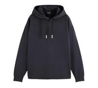 Scotch & Soda Men's Core-3 Crosses Hoodie Hooded Sweatshirt, Black, L