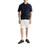 Scotch & Soda Men's CORE-Fave-Cotton-Linen Twill Bermuda Short, White, 32W