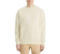 Scotch & Soda Men's Core-Logo Front Chest Sweatshirt, White, M