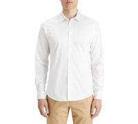 Scotch & Soda Men's Core-Poplin Solid Shirt, Bright White, XXL