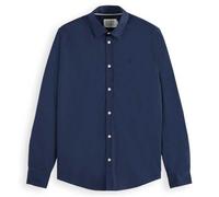 Scotch & Soda Men's Core-Poplin Solid Shirt, Night, XL