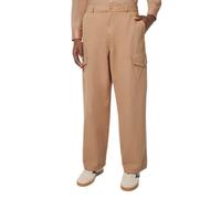 Scotch & Soda Men's Daze-Garment-Dyed Herringbone Cargo Pant Trousers, Soft Camel, 31 W/32 L
